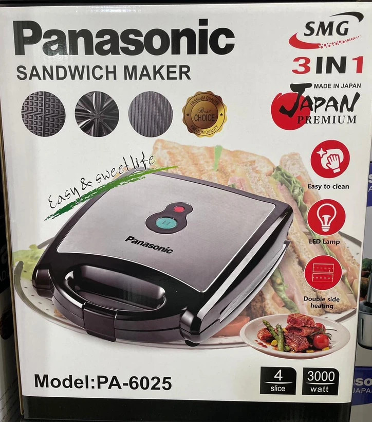 ساندویچ ساز سهکاره پاناسونیک مدل PA-6025