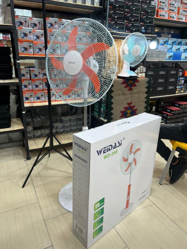 پنکه شارژی ایستاده ویداسی مدل WD-248