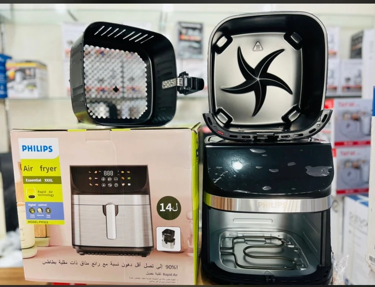 سرخ کن دوالمنت فیلیپس- ظرفیت 14 لیتری تمام استیل سبددار- مدل PH322