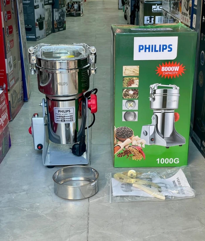 آسیاب صنعتی گهواره ای ۱۰۰۰ گرم فیلیپس-قدرت 8000W وات-تیغه طلایی