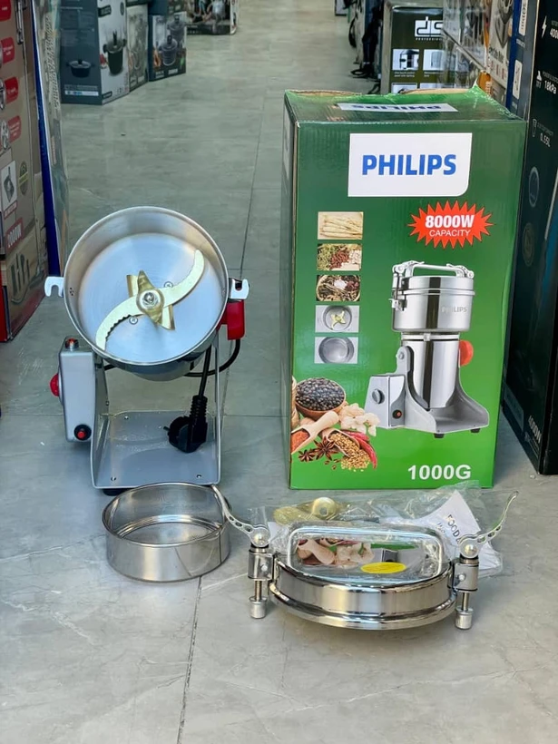 آسیاب صنعتی گهواره ای ۱۰۰۰ گرم فیلیپس-قدرت 8000W وات-تیغه طلایی
