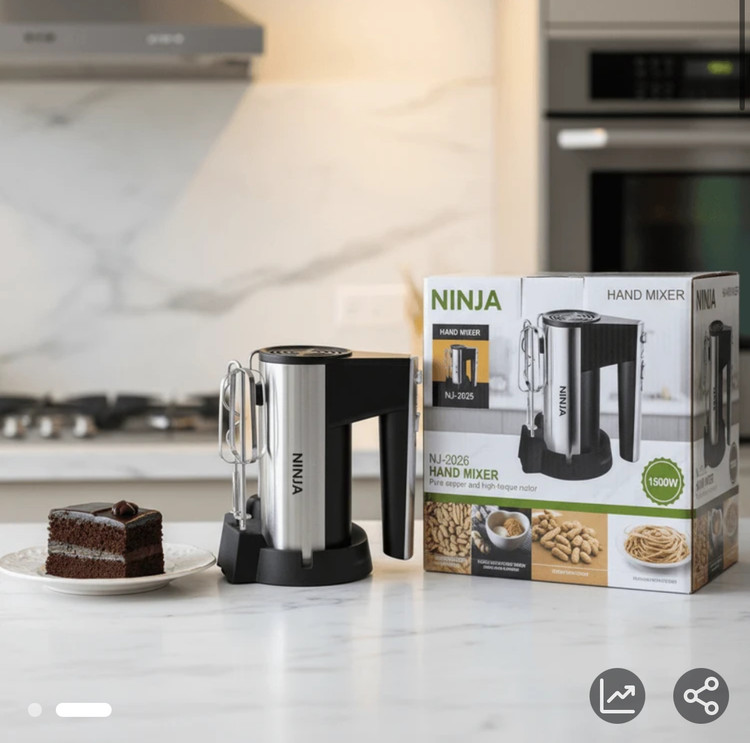 همزن پایه دار نینجا قدرت 1500W وات - مدل NJ-2026