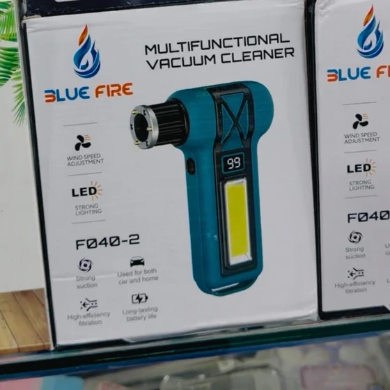 جت فن و جارو شارژی دو کاره F040-2 برند Blue Fire🚗😍