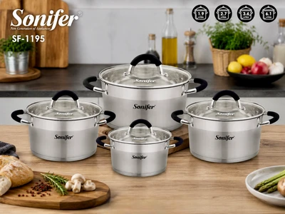 سرویس قابلمه ۸ پارچه استیل درجه ۱ سونیفر SF-1195