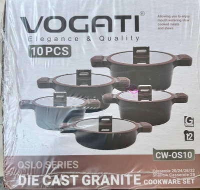 سرویس قابلمه گرانیتی 10 پارچه VOGATI مدل OSLO SERIES اصلی