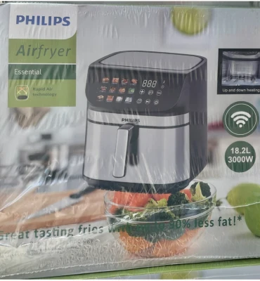 سرخ کن دوالمنت فیلیپس- ظرفیت 18/2 لیتری تمام استیل سبددار- مدل PHILIPS 9298