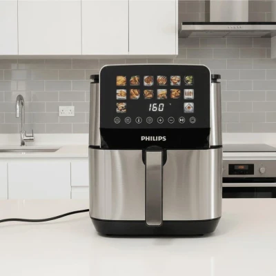 سرخ کن دوالمنت فیلیپس- ظرفیت 15/5 لیتری تمام استیل مانیتور دار- قدرت 3500W وات- مدل PH-9880