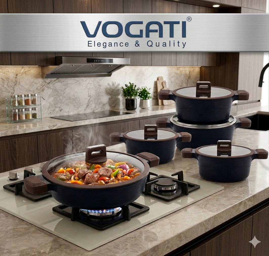 سرویس قابلمه گرانیتی 10 پارچه VOGATI مدل OSLO SERIES اصلی