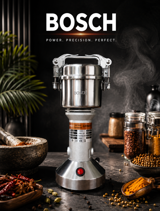 آسیاب نیمه صنعتی بوش- ظرفیت 200 گرم مدل BS-1500