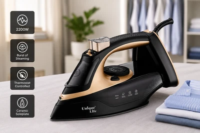 اتو بخار یونیک لایف مدل UL-A831 | توان 2200 وات با کفی سرامیک