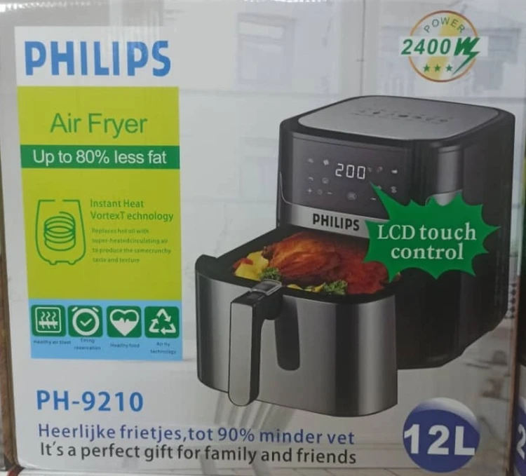 سرخ کن فیلیپس- ظرفیت 12 لیتری تمام استیل سبددار مدل PH-9210