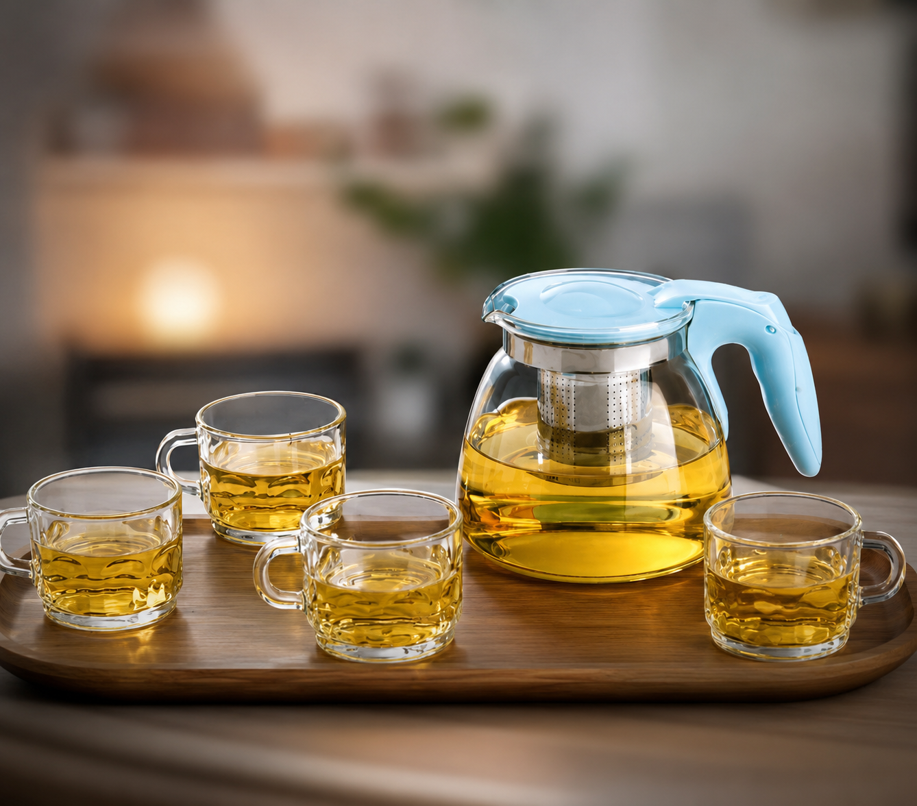 قوری و فنجون پیرکس 5 پارچ ( وارداتی😍)اصل