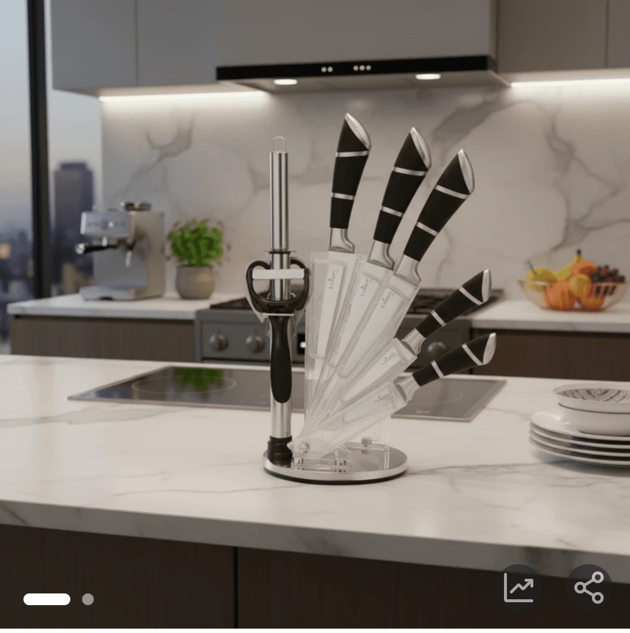سرویس 9 پارچه چاقو یونیک- مدل UA-9001