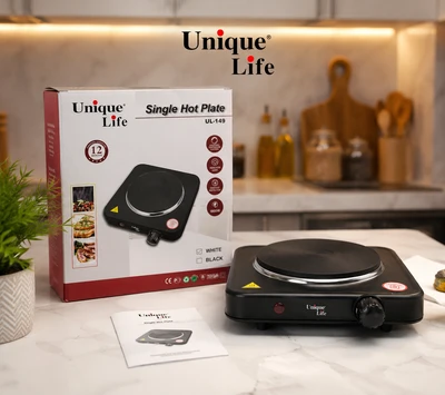 اجاق برقی تک شعله یونیک لایف مدل UL-149 | توان 1800 وات با ترموستات قابل تنظیم