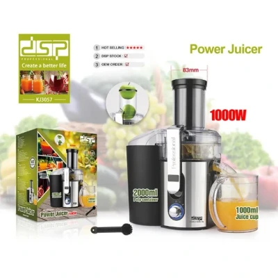 آبمیوه‌گیری حرفه‌ای DSP مدل KJ3057؛ قدرت 1000 وات