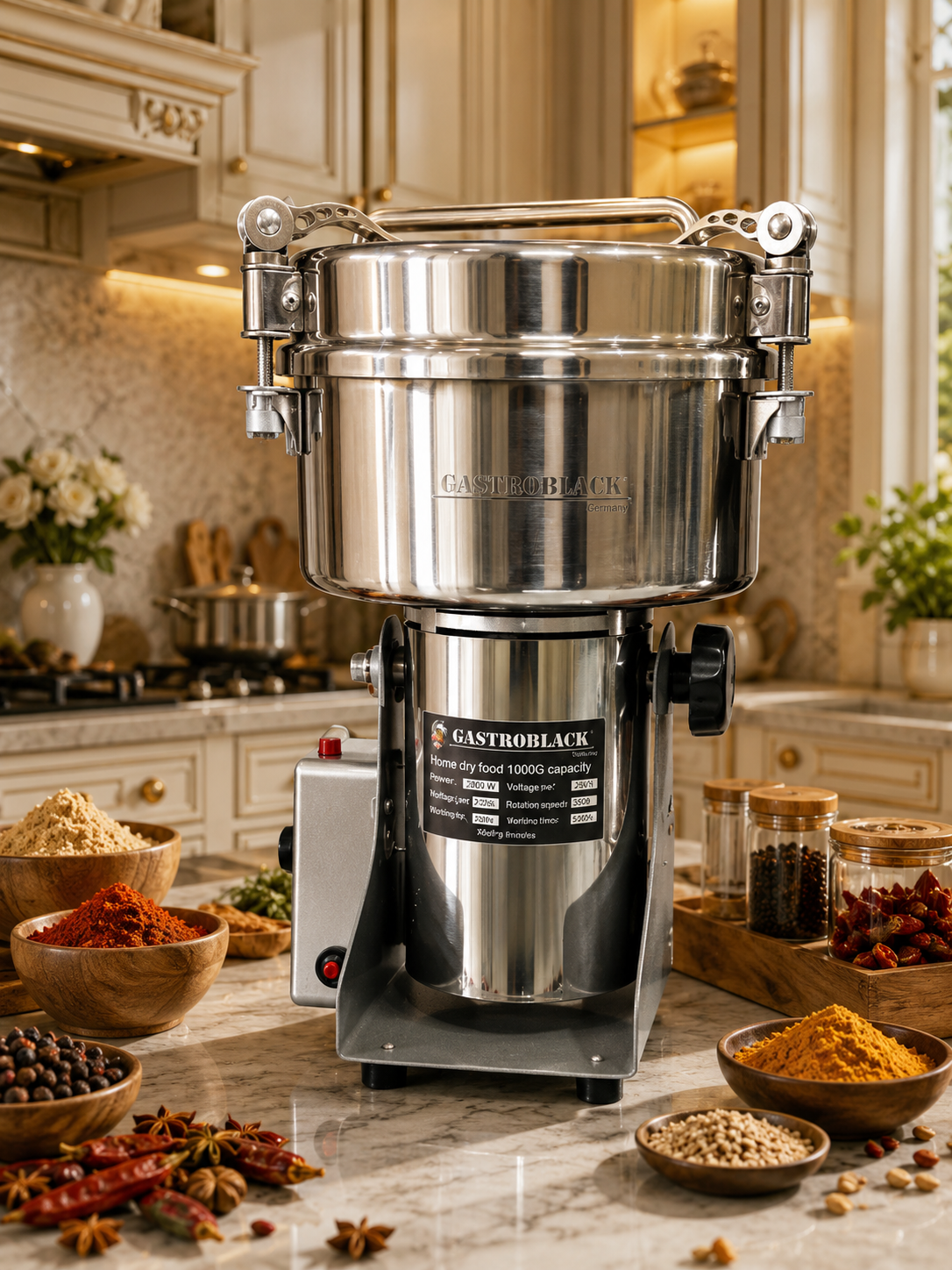 آسیاب صنعتی 1500 گرمی گاستوربک آلمان- مدل GB-6060