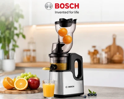 آبمیوه گیر و عصاره گیر بوش مدل MES4030 | اسلو جویسر 1200 وات با دهانه 110 میلیمتری