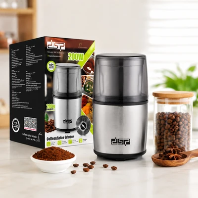 آسیاب قهوه و ادویه DSP مدل KA3036 ظرفیت 100 گرم توان 200 وات