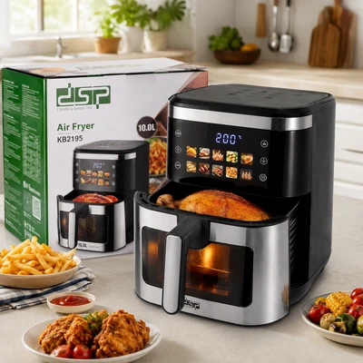 سرخکن بدون روغن DSP مدل KB-2195 ظرفیت 10 لیتر توان 1600 وات