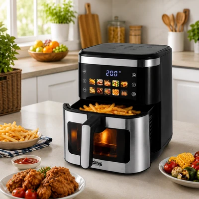 سرخکن بدون روغن DSP مدل KB-2195 ظرفیت 10 لیتر توان 1600 وات