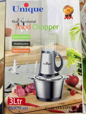 خردکن چندکاره یونیک Unique مدل DAVID3L ظرفیت 3 لیتر توان 1500 وات